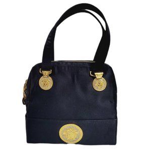 Gianni Versace Vintage Black Medusa Bag